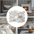 CONCORD WALLCOVERINGS 3D Faux Stone Wall Panels, Lightweight 17.5" x 23.75" PVC by ConcordWallcoverings
