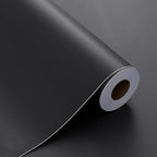 FUKU MON 24"x394" Dark Grey Wallpaper Matte Solid Gray Contact Paper by MeetyourallDIYneeds