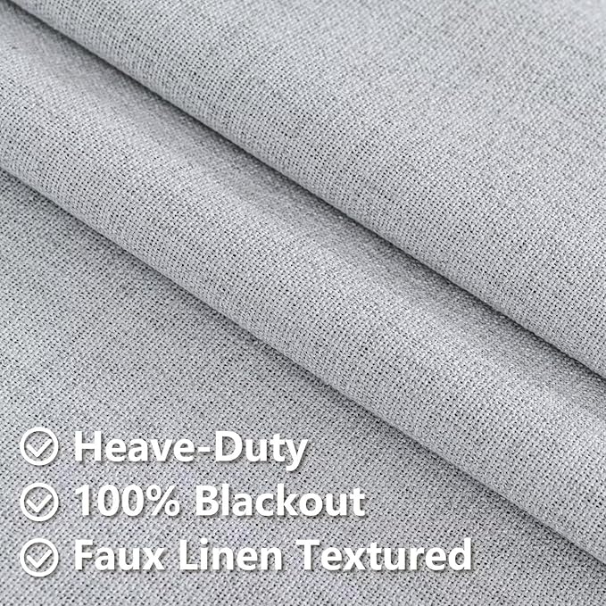 IGEMAEVE 100% Blackout Curtains 108 Inches Long - Image 5