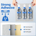 20 Pack Acoustic Panels with Self Adhesive, Soundproof Wall Panels, Square - Image 4