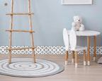 FLFK Wallpaper Border Black and White Patterns Peel and Stick Wall Border Self - Image 6