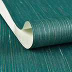 Haimin Grasscloth Wallpaper Textured 24in X 393in Fabric Contact Paper Teal by HaiminHomeDecorWallpaper