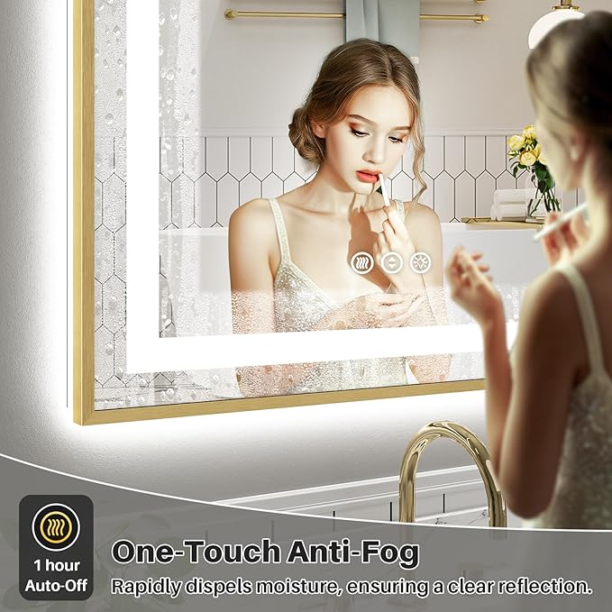 60x40 Inch LED Bathroom Mirror - Image 4