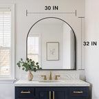 FICTOR Bathroom Mirror for Wall, Arched Vanity Bathroom Mirror for Over Sink - Image 2