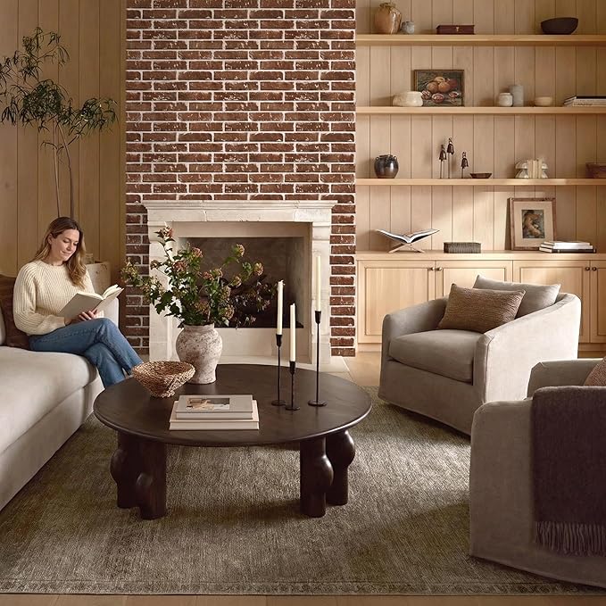 Commomy 3D Peel and Stick Brick, Ultralight Thin PVC Faux Brick Wall Panels - Image 8