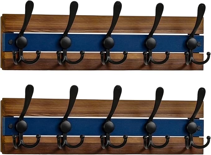 SKOLOO Rustic Wall Mounted Coat Rack by SKOLOO
