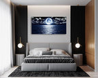 Cao Gen Decor Art S06962 Wall Art Canvas Prints Moon Sea Ocean Landscape 1 - Image 3