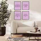Locomiss Purple Christian Wall Art Decor Posters, Modern Bible Verse Prints - Image 3