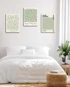 HesenDot Green Botanical Framed Wall Art Set, 12x16in Matisse William Morris - Image 4