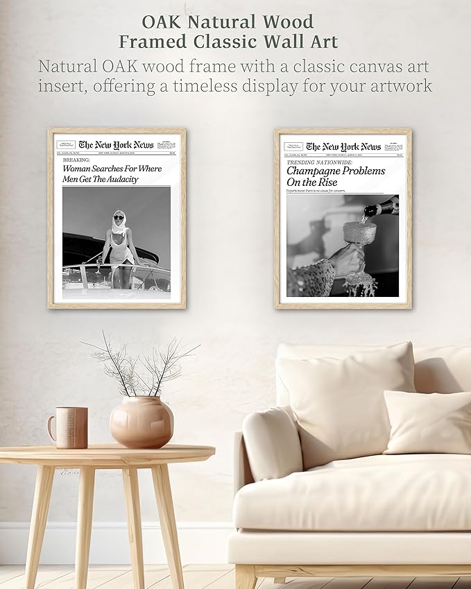 iHery Champagne Problems On the Rise Newspaper Headline Framed Wall Art - Image 5