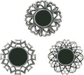 Retro Silver Mirrors for Wall Pack of 3. Round Mirrors. Decorative by MCCxxii
