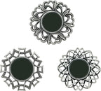 Retro Silver Mirrors for Wall Pack of 3. Round Mirrors. Decorative by MCCxxii
