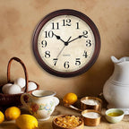 Wall Clock, Bronze Silent Non Ticking Battery Operated Clocks, Decorative - Image 6
