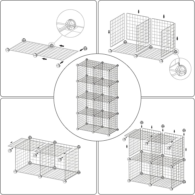 C&AHOME Wire Cube Storage, 8 - Image 9