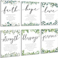 Sacubee 6 Pack Acoustic Christian Art Panels 12" x 16" Faith Hope Love by Sacubee