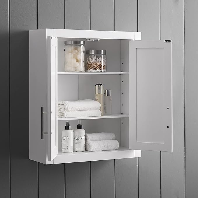 Crosley Furniture Savannah 3-Piece Wall Storage Cabinet, Cabinets - Image 9
