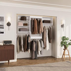 ROOMTEC Modular Closet System, Wall-Mounted Wooden Tower - Image 6