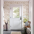 JiffDiff Vintage Peel and Stick Wall Stick，Champagne Wallpaper Rose Removable - Image 4