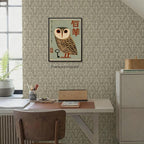 Heltrappe Vintage Japanese Canvas Wall Art Owl Poster Mid Century Animal Print - Image 6