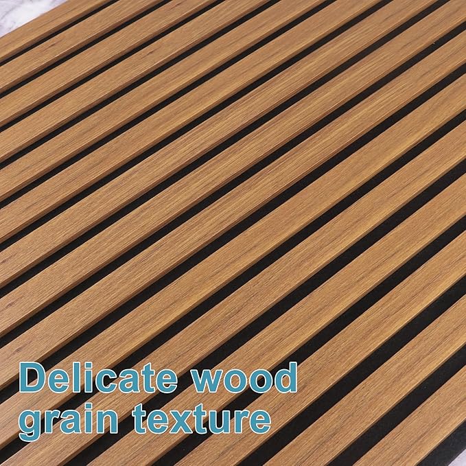 Wood Slat Acoustic Wall Panels-3D Fluted Sound Absorbing Panel - Image 5