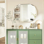 Bathroom Mirrors for Over Sink, Round Frameless Mirrors for Wall, 24x36 Inch - Image 6