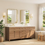 TETOTE Gold Vanity Mirror 28 x 36 Inch - Image 2