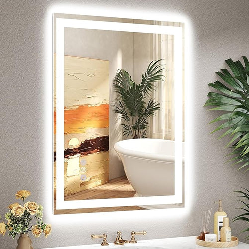 28x36 LED Bathroom Mirror with Lights, Super Bright Front & Backlit Vanity by GreatMirrorTalksItself