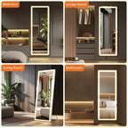 Full Length Mirror with Lights, Full Body Dressing Standing Mirrors with - Image 9