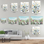 EOBTAIN Zen Stone Framed Wall Art 20x16 Inches Butterfly and Flower Spa - Image 9