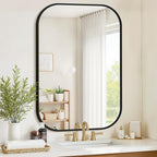 Bathroom Mirror for Wall, HD Reflection Shatterproof Mirror for Living Room by Unknown