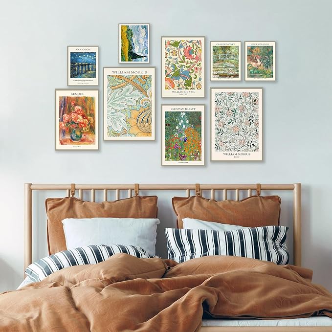 Vintage Eclectic Wall Art Prints Set of 9, Abstract Eclectic Wall Decor Matisse - Image 2