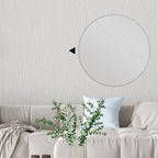 Grasscloth White Peel and Stick Wallpaper 20.8"x394" Thick Slight Embossed - Image 5