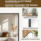 Koonmi 86"x40" Floor Mirror Full Length, Bedroom Floor Body Mirror - Image 4