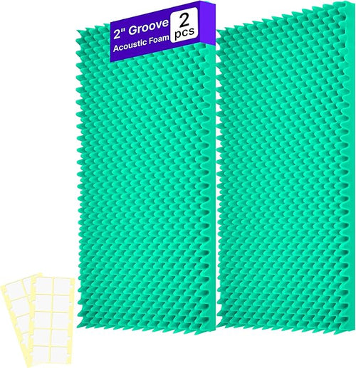 2 Pack Sound Proof Foam Panels for Walls, High Density Egg Crate Sound by Unknown