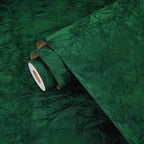 Wallercity 17.5''x236'' Green Self-Adhesive Velvet Flocking Liner Contact Paper by Wallercity