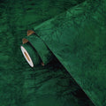 Wallercity Green Floral Leaves Felt Fabric Wallpaper Peel and Stick Soft Velvet by Wallercity