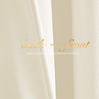 NICETOWN Ivory White Velvet Curtains 54" Length 42" Wide, Light Dimming Thermal - Image 4