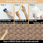 3D Wall Panels Peel and Stick, 10 Pack 3D Waterproof Self-Adhesive Wallpaper - Image 6
