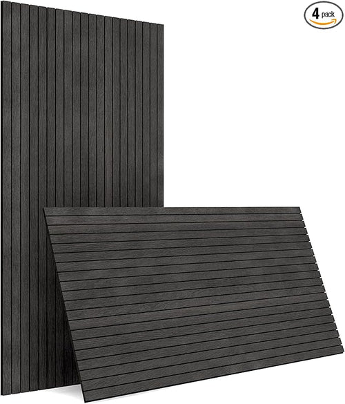 4-Piece Wood Slat Wall Panel for Interior Wall Decor Noise Cancelling 47.2" x by premiumqualitypeelandsticktile
