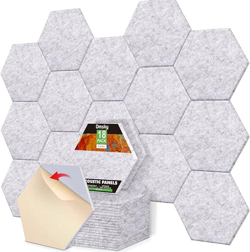 18 Pack Hexagon Acoustic Panels by DMSKY