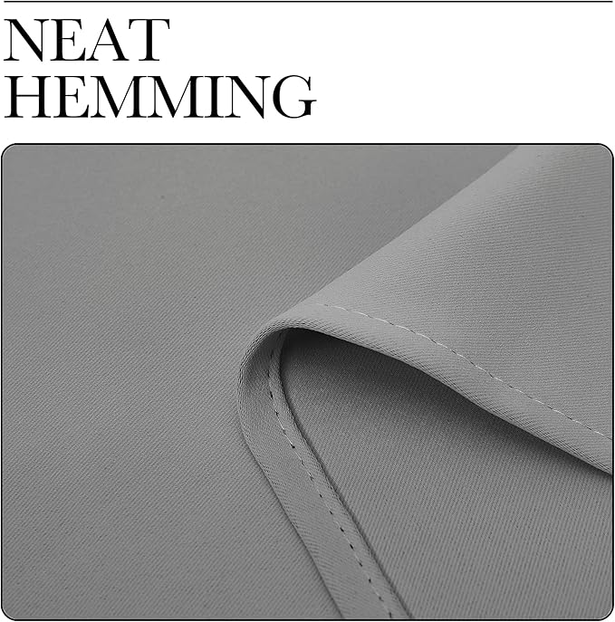 NICETOWN Silver Grey Blackout Curtain Panels - Image 6