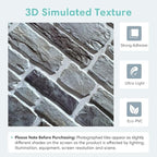 Commomy 10 Pcs 3D Faux Stone 3D Wall Panels 11.8'' x 11.8'' Ultralight PVC - Image 4