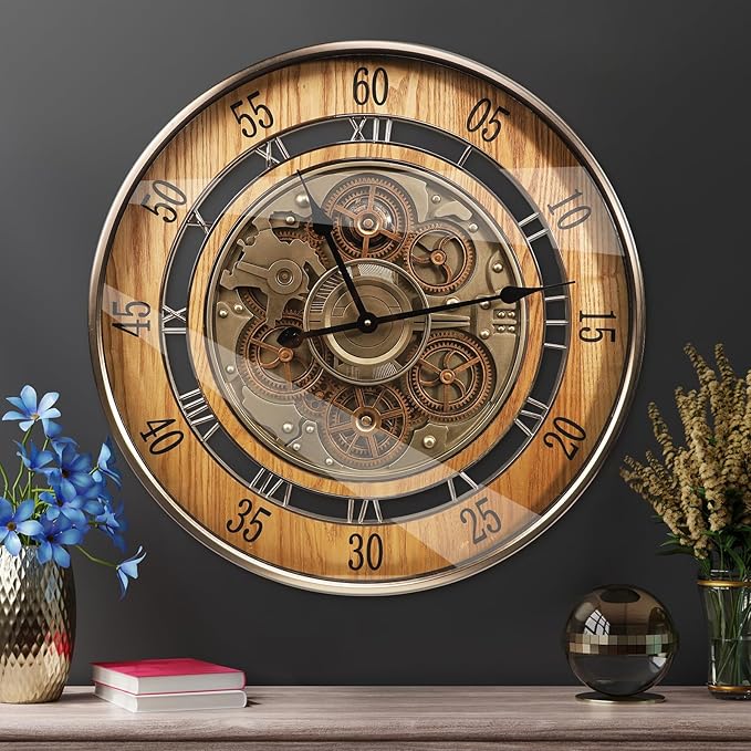 HOIBAI Large Wall Clock, 24 Inch Wall Clocks - Image 6