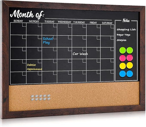 4 THOUGHT Chalkboard Calendar Corkboard Combo by 4Thought