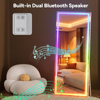 Hasipu 75"x28" LED RGB Bluetooth Full Length Mirror - Image 9