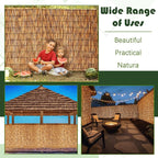 Barydat 2 Pcs 4 x 16.4 ft Reed Fence Roll, 85% Shade Bamboo Privacy Screen - Image 8