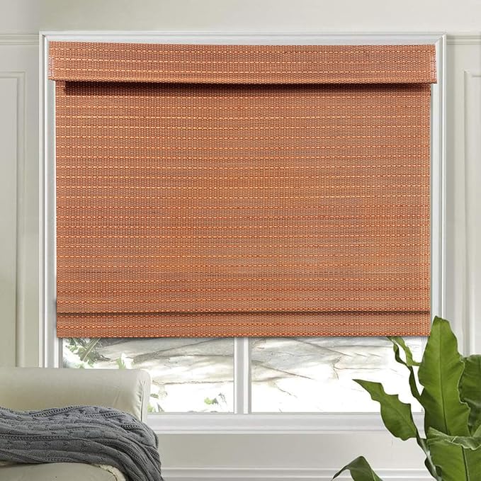 Letau No Drill No Tools Cordless Wood Window Shades Blinds, Bamboo Light by LETAU