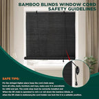 Bamboo Blinds for Interior Windows Bamboo Shades for Indoor Windows Roller - Image 4