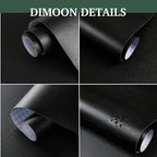 Dimoon 590''x17.7'' Peel and Stick Wallpaper Black Contact Paper - Image 2