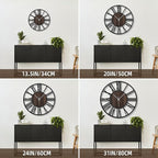 Large Wall Clock for Living Room Decor, 24 Inch Non Ticking Silent, Battery - Image 2